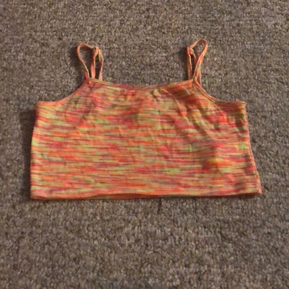 Bright colored crop top